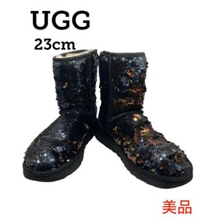 アグ(UGG)のアグ スパンコール ブーティ ブラック ショート ブーツ 23cm UGG(ブーツ)