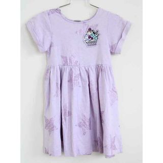 アナスイ(ANNA SUI)の†アナスイミニ/ANNA SUI mini†100cm 半袖ワンピース 紫 20年製【中古】子供服 キッズ kids  女の子 夏 906032 onepi(ワンピース)