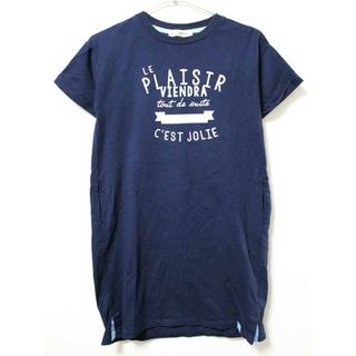 ポンポネット(pom ponette)の《ポンポネット/pom ponette》160cm 半袖ワンピース 紺【中古】子供服 キッズ kids ジュニア 女の子 夏 524032 onepi(ワンピース)