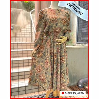 ローブ(ROBE)の美♪ウォームグレー･クラシック花柄ロングワンピ!【ROBE】送料込(ロングワンピース/マキシワンピース)