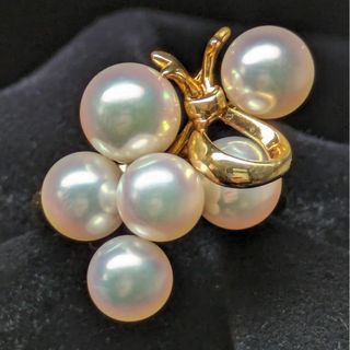 ミキモト(MIKIMOTO)の810 ミキモトパールリングK18YGイエローゴールド8号(リング(指輪))