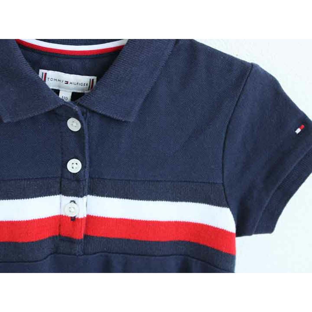 TOMMY HILFIGER(トミーヒルフィガー)の†トミーヒルフィガー/TOMMY HILFIGER†110cm 半袖ワンピース 紺【中古】子供服 キッズ kids  女の子 夏 215032 onepi キッズ/ベビー/マタニティのキッズ服女の子用(90cm~)(ワンピース)の商品写真