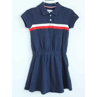 トミーヒルフィガー(TOMMY HILFIGER)の†トミーヒルフィガー/TOMMY HILFIGER†110cm 半袖ワンピース 紺【中古】子供服 キッズ kids  女の子 夏 215032 onepi(ワンピース)