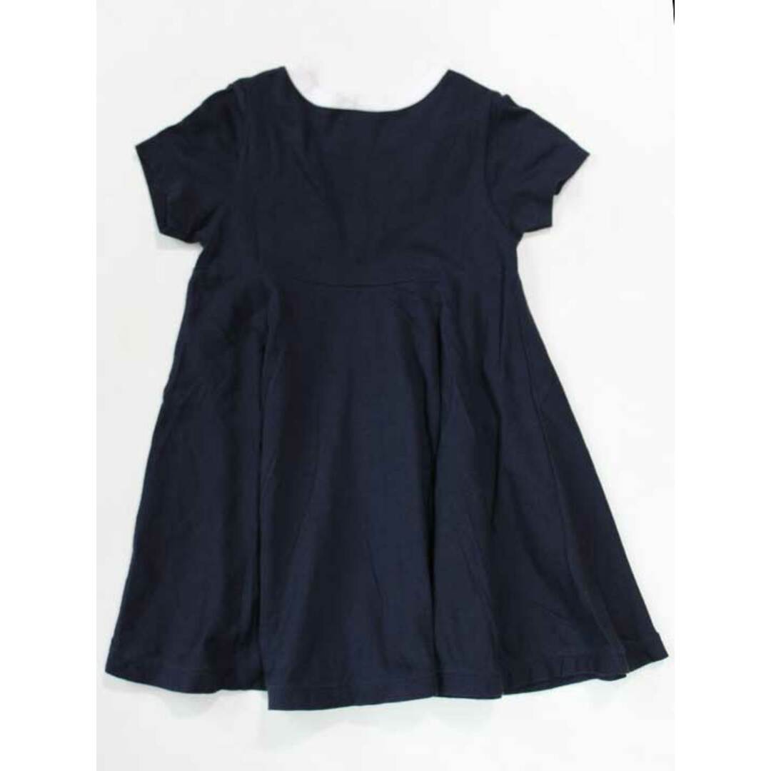 PETIT BATEAU(プチバトー)の☆プチバトー/PETIT BATEAU☆95cm 半袖ワンピース 紺 【中古】子供服 キッズ kids 女の子 夏 035032 onepi キッズ/ベビー/マタニティのキッズ服女の子用(90cm~)(ワンピース)の商品写真