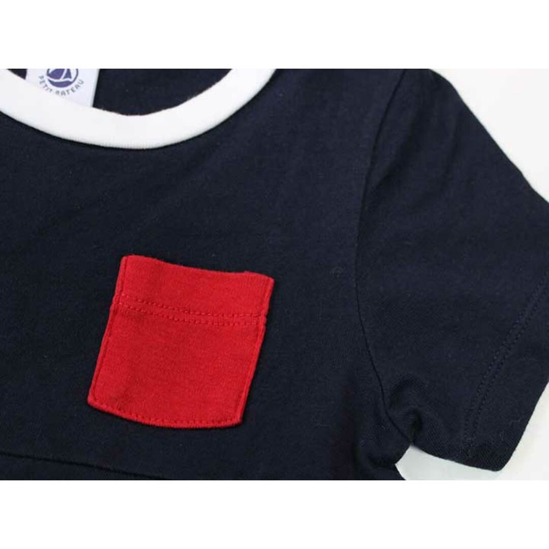 PETIT BATEAU(プチバトー)の☆プチバトー/PETIT BATEAU☆95cm 半袖ワンピース 紺 【中古】子供服 キッズ kids 女の子 夏 035032 onepi キッズ/ベビー/マタニティのキッズ服女の子用(90cm~)(ワンピース)の商品写真