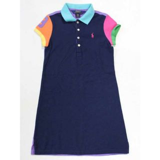 ラルフローレン(Ralph Lauren)の☆ラルフローレン/Ralph Lauren☆130cm 半袖ワンピース 紺×紫 【中古】子供服 キッズ kids 女の子 夏 616032 onepi(ワンピース)