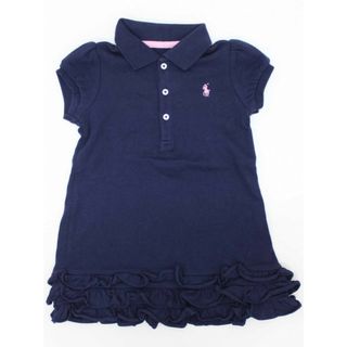 ラルフローレン(Ralph Lauren)の♪ラルフローレン/Ralph Lauren♪85cm 半袖ポロシャツワンピース 紺【中古】子供服 キッズ kids ベビー服 baby 女の子 夏 217022 onepi(ワンピース)