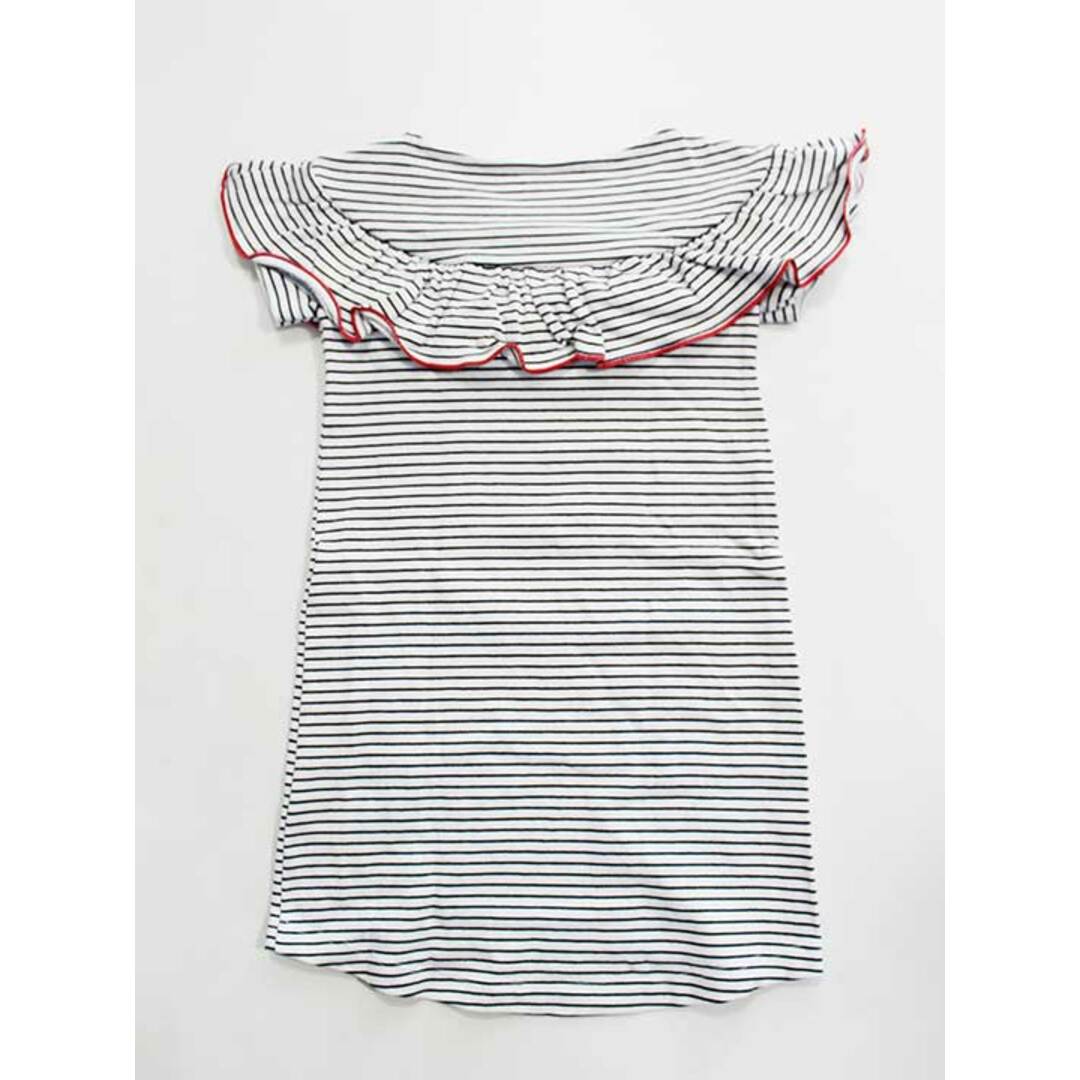 PETIT BATEAU(プチバトー)の《プチバトー/PETIT BATEAU》110cm 半袖ワンピース 白×紺 ストライプ【中古】子供服 キッズ kids 女の子 夏 716022 onepi キッズ/ベビー/マタニティのキッズ服女の子用(90cm~)(ワンピース)の商品写真