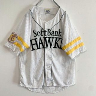 SoftBank HAWKS ベースボールシャツ Mサイズ(応援グッズ)