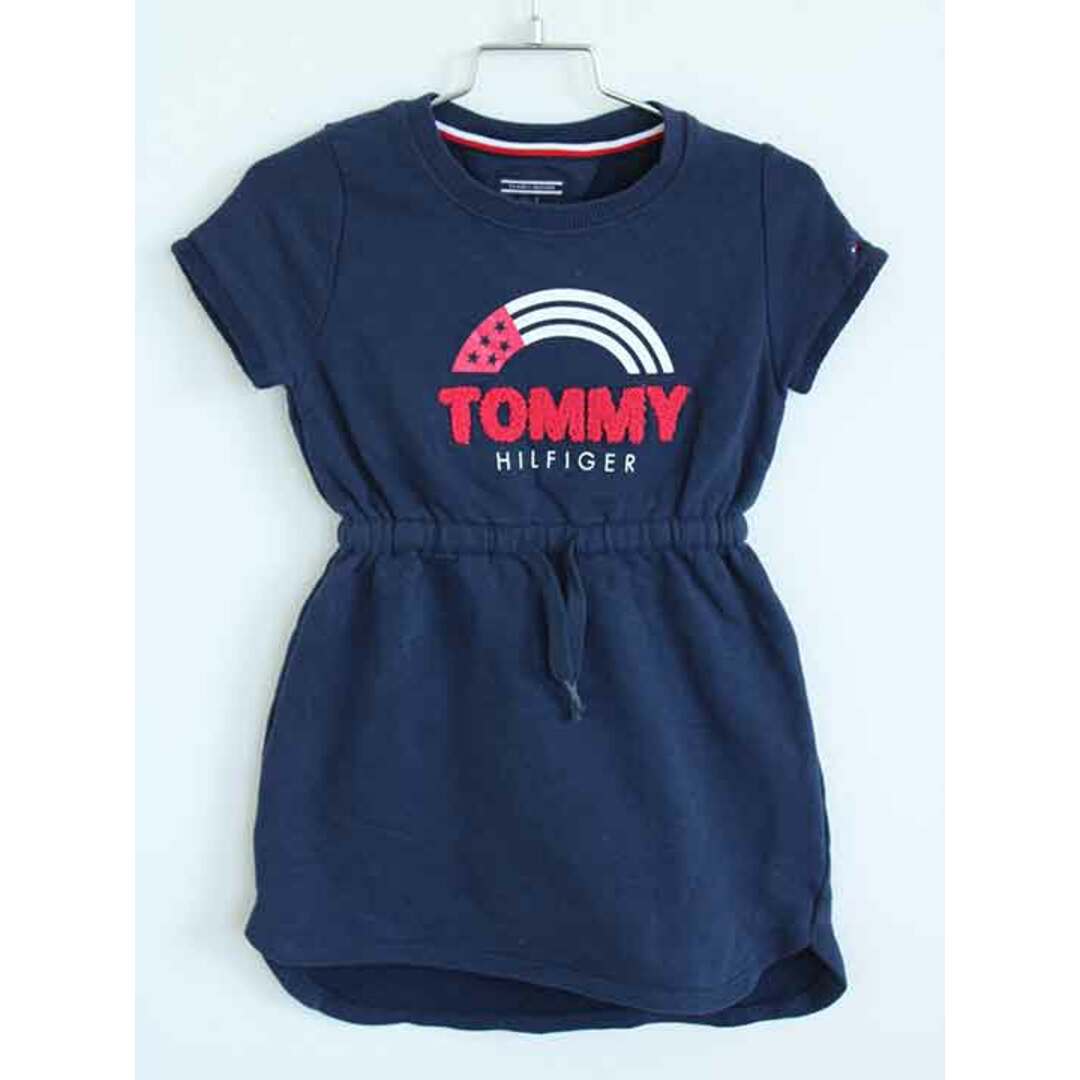 TOMMY HILFIGER(トミーヒルフィガー)の†トミーヒルフィガー/TOMMY HILFIGER†110cm 半袖ワンピース 紺【中古】子供服 キッズ kids  女の子 夏 215032 onepi キッズ/ベビー/マタニティのキッズ服女の子用(90cm~)(ワンピース)の商品写真