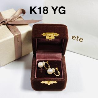 エテ(ete)の【限定値下】ete bijoux K18YG パール イヤリング(イヤリング)