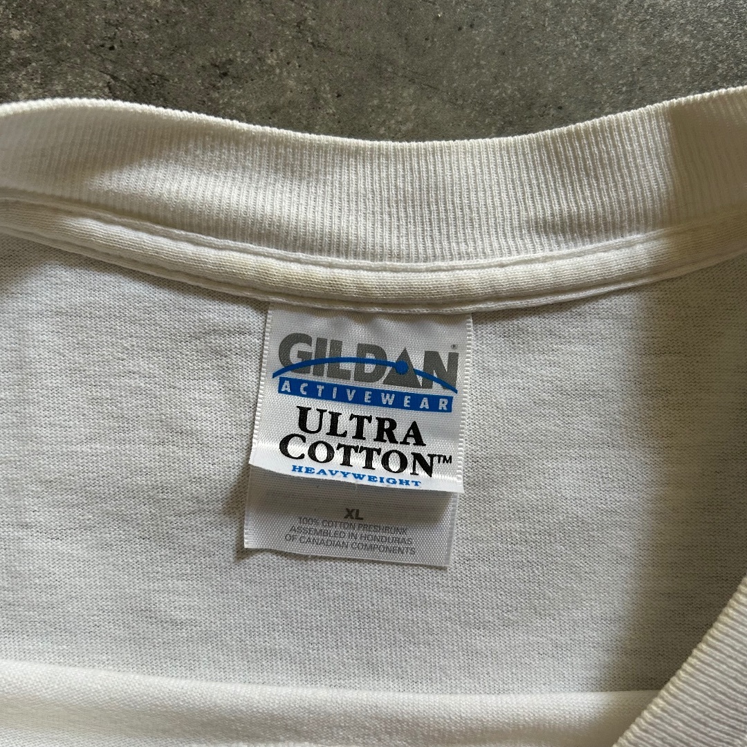 GILDAN(ギルタン)のGILDAN 企業tシャツ ホワイト XL グッドプリント メンズのトップス(Tシャツ/カットソー(半袖/袖なし))の商品写真