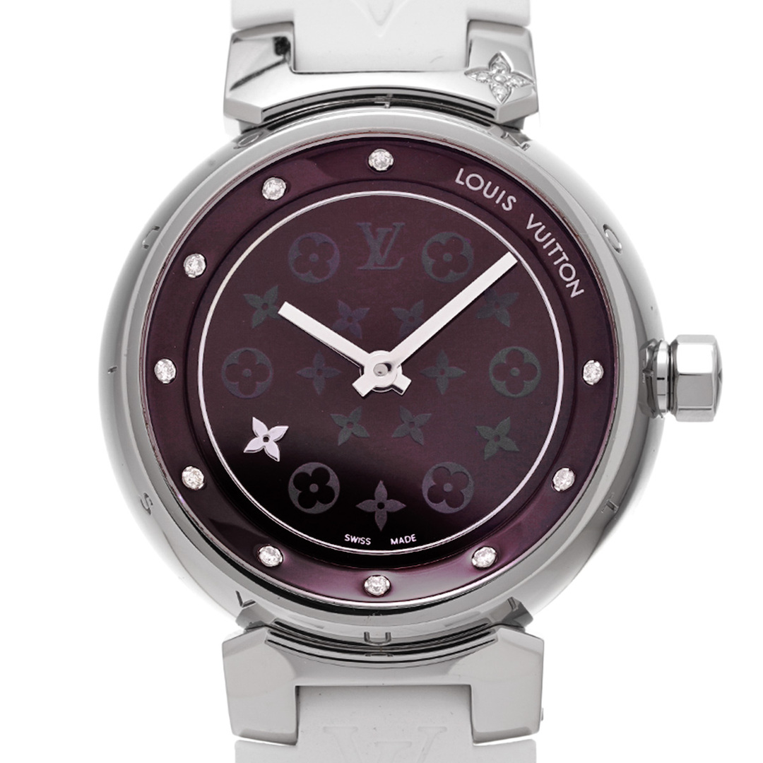 LOUIS VUITTON(ルイヴィトン)の中古 ルイ ヴィトン LOUIS VUITTON Q12M30 アマラント /ダイヤモンド レディース 腕時計 レディースのファッション小物(腕時計)の商品写真