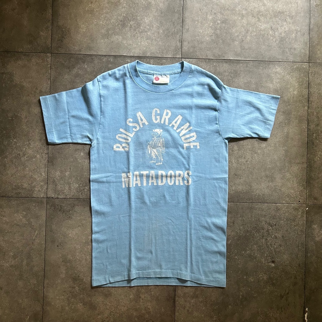 70s sears シアーズ tシャツ 水色 M バックプリント メンズのトップス(Tシャツ/カットソー(半袖/袖なし))の商品写真