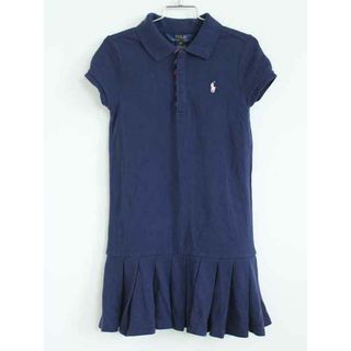 ラルフローレン(Ralph Lauren)の†ラルフローレン/Ralph Lauren†125cm(6X) 半袖ワンピース/ポロワンピース 紺【中古】子供服 キッズ kids 女の子 夏 616032 onepi(ワンピース)