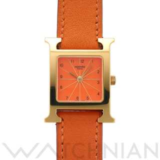 エルメス(Hermes)の中古 エルメス HERMES HH1.201 オレンジ レディース 腕時計(腕時計)