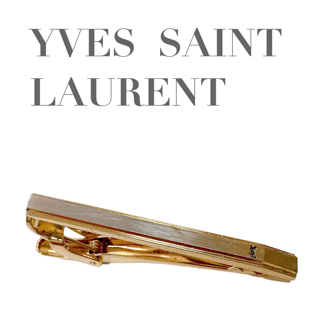 Yves Saint Laurent(イヴサンローラン)の美品 イヴサンローラン ネクタイピン シルバー ゴールド メンズのファッション小物(ネクタイピン)の商品写真