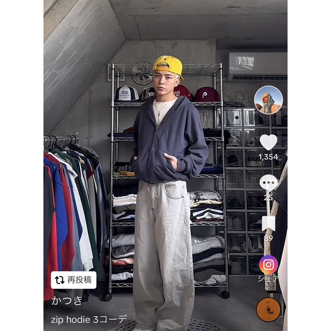 GAP - YZY GAP ZIP UP HOODIE NAVY ジップアップ パーカー の GAP - YZY GAP ZIP UP HOODIE NAVY ジップアップ パーカー の