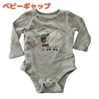 ベビーギャップ(babyGAP)のロンパース ベビーギャップ 60 羊 グレー 長袖 babyGAP(ロンパース)