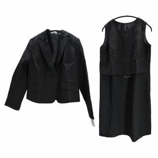 SS0274◇ 新品 フォーマル ジャケット＆ワンピース Mサイズ ブラック(スーツ)