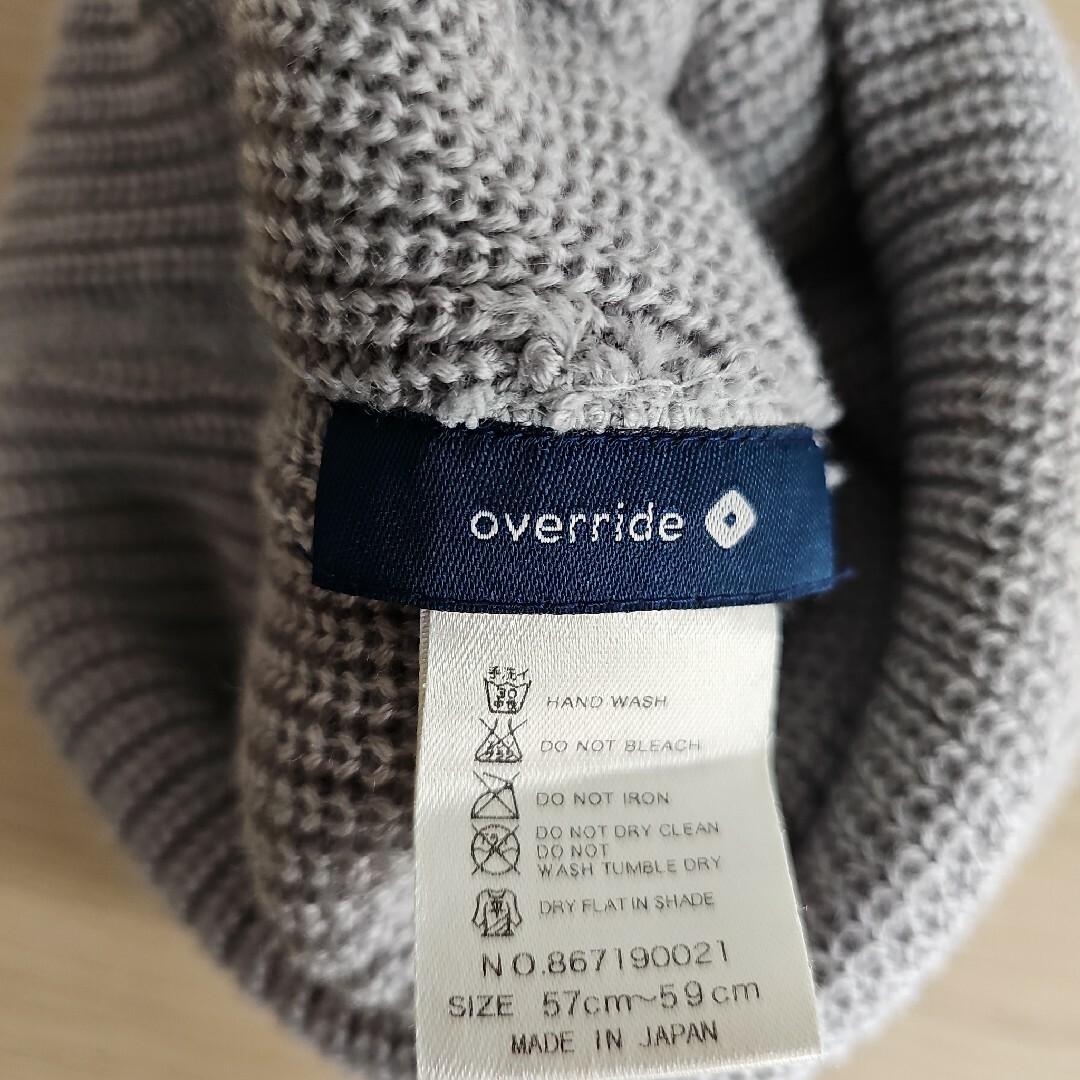 override(オーバーライド)のオーバーライド　ニット帽 メンズの帽子(ニット帽/ビーニー)の商品写真