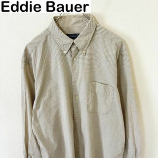 エディーバウアー(Eddie Bauer)のEddie Bauer エディーバウアー　長袖　チェック　シャツ　古着　アメカジ(Tシャツ/カットソー(七分/長袖))