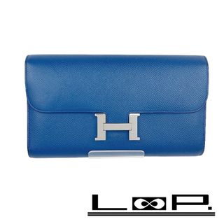 エルメス(Hermes)の■中古■　エルメス コンスタンスロング ウォレット 長財布 エプソン ヴェルソ ブルードガリス A刻 【117763】□(財布)