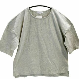 SS0256◆ 新品 Tシャツ 半袖 無地 ショート丈 LLサイズ グレー(Tシャツ(半袖/袖なし))