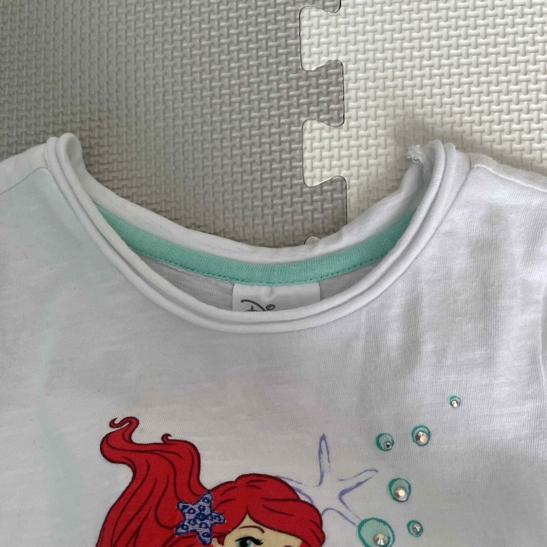 Disney(ディズニー)の子供服　リトルマーメイド　Tシャツスカートセット キッズ/ベビー/マタニティのキッズ服女の子用(90cm~)(Tシャツ/カットソー)の商品写真