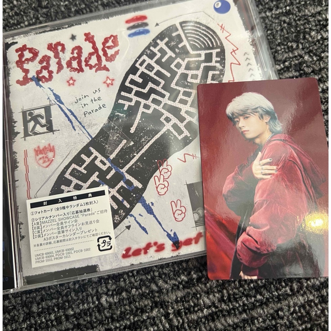 MAZZEL 1st Album『Parade』  TAKUTOトレカ付  エンタメ/ホビーのCD(ポップス/ロック(邦楽))の商品写真