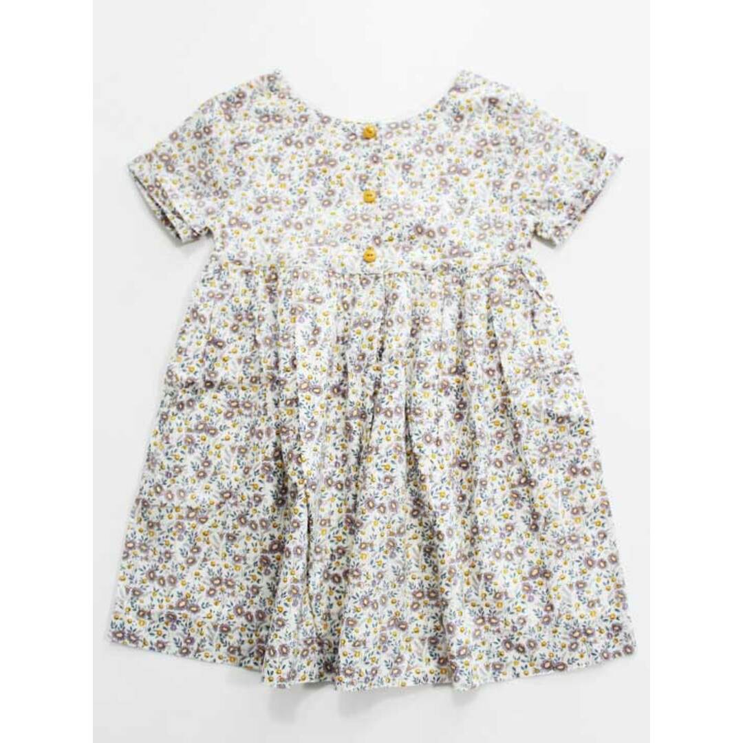 SHIPS(シップス)の《シップス/SHIPS kids》100cm 半袖ワンピース 白系 リバティ【中古】子供服 キッズ kids 女の子 夏 126022 onepi キッズ/ベビー/マタニティのキッズ服女の子用(90cm~)(ワンピース)の商品写真