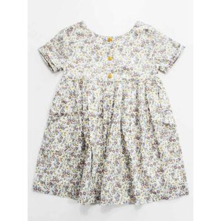 シップス(SHIPS)の《シップス/SHIPS kids》100cm 半袖ワンピース 白系 リバティ【中古】子供服 キッズ kids 女の子 夏 126022 onepi(ワンピース)