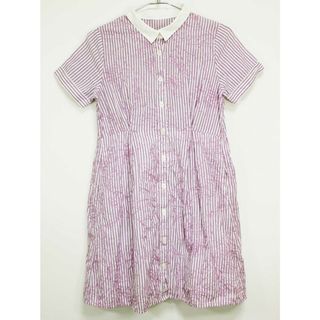 コムサデモード(COMME CA DU MODE)の[コムサフィユ/COMME CA FILLE]140cm 半袖ワンピース 紫×白【中古】子供服 キッズ kids ジュニア 女の子 夏 036032 onepi(ワンピース)