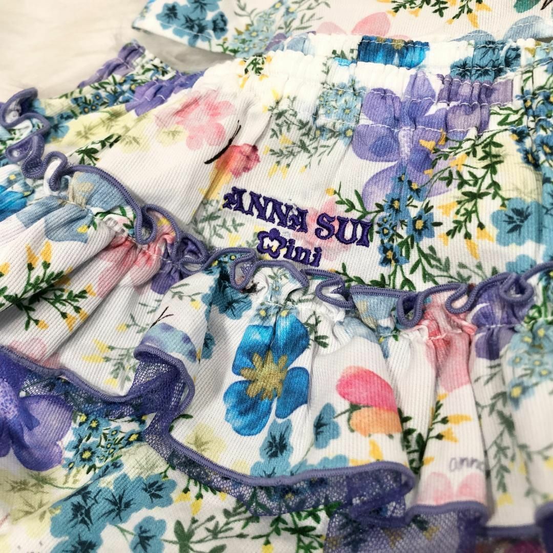 ANNA SUI(アナスイ)のANNA SUI アナスイ  ベビー服 フリーサイズ 0歳〜2歳くらい 花柄 キッズ/ベビー/マタニティのキッズ服女の子用(90cm~)(ワンピース)の商品写真