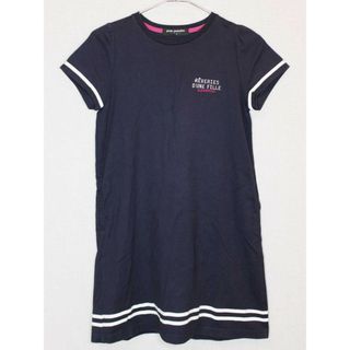 ポンポネット(pom ponette)の[ポンポネット/pom ponette]140cm 半袖ワンピース 濃紺【中古】子供服 キッズ kids ジュニア 女の子 夏 606032 onepi(ワンピース)