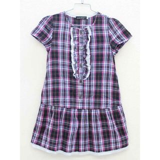 ■ベベ/BeBe■120cm 半袖ワンピース 紫系【中古】子供服 キッズ kids 女の子 夏 616032 onepi(ワンピース)