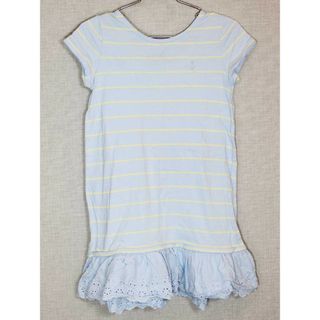 ラルフローレン(Ralph Lauren)の[ラルフローレン/Ralph Lauren]120cm 半袖ワンピース ブルー×黄色【中古】子供服 キッズ kids 女の子 夏 516032 onepi(ワンピース)