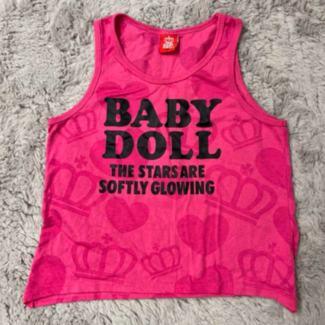 BABYDOLL(ベビードール)のベビードール　キッズ服　袖なし　140サイズ　シャツ キッズ/ベビー/マタニティのキッズ服女の子用(90cm~)(Tシャツ/カットソー)の商品写真