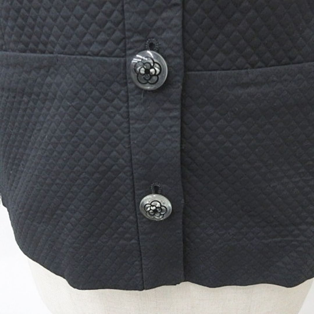 CLATHAS(クレイサス)のクレイサス CLATHAS ジャケット 長袖 ダイヤ柄 綿 黒 ブラック 38 レディースのジャケット/アウター(その他)の商品写真