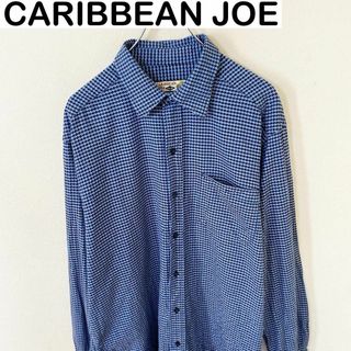 ヴィンテージ(VINTAGE)のCARIBBEAN JOE 長袖　デザイン　コットン　シャツ　古着　アメカジ(Tシャツ/カットソー(七分/長袖))