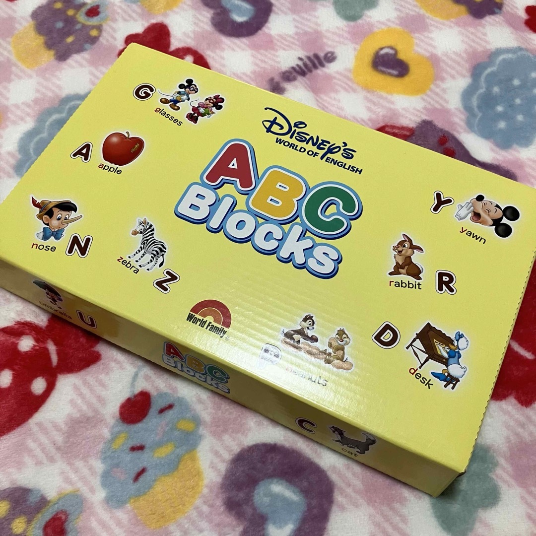 Disney(ディズニー)のディズニーの英語システム ABCブロック キッズ/ベビー/マタニティのおもちゃ(積み木/ブロック)の商品写真