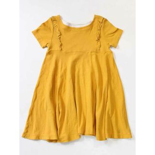 プチバトー(PETIT BATEAU)の☆プチバトー/PETIT BATEAU☆104cm 半袖ワンピース マスタードイエロー 【中古】子供服 キッズ kids 女の子 夏 716022 onepi(ワンピース)