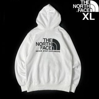 ザノースフェイス(THE NORTH FACE)のノースフェイス パーカー US限定 ロゴプリント(XL)白 181130(パーカー)