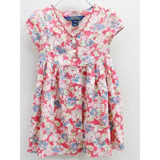 ラルフローレン(Ralph Lauren)の[ラルフローレン/Ralph Lauren]95cm 半袖ワンピース 赤【中古】子供服 キッズ kids 女の子 夏 217022 onepi(ワンピース)