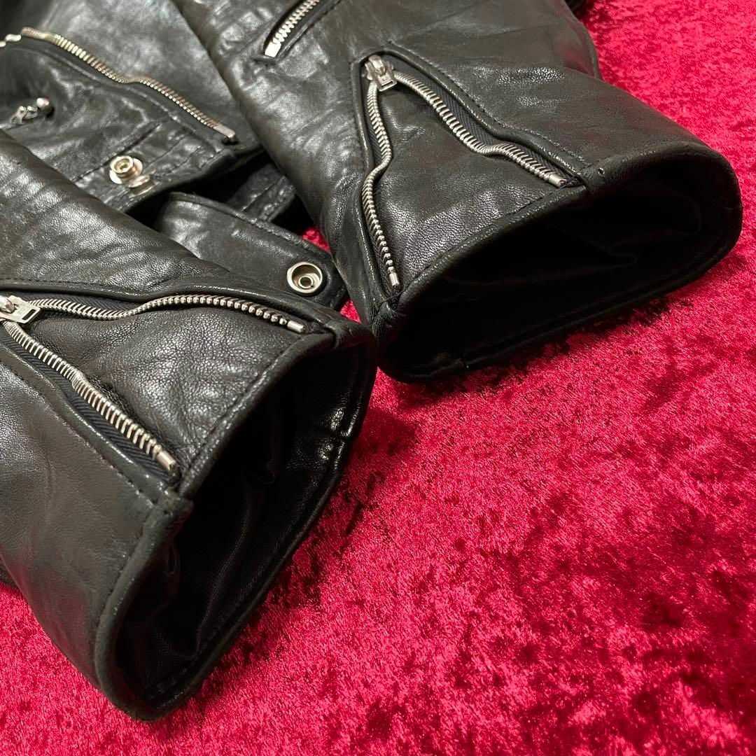 Lewis Leathers(ルイスレザー)の【美品】ルイスレザー　441T サイクロン　タイトフィット　38 シープスキン メンズのジャケット/アウター(ライダースジャケット)の商品写真