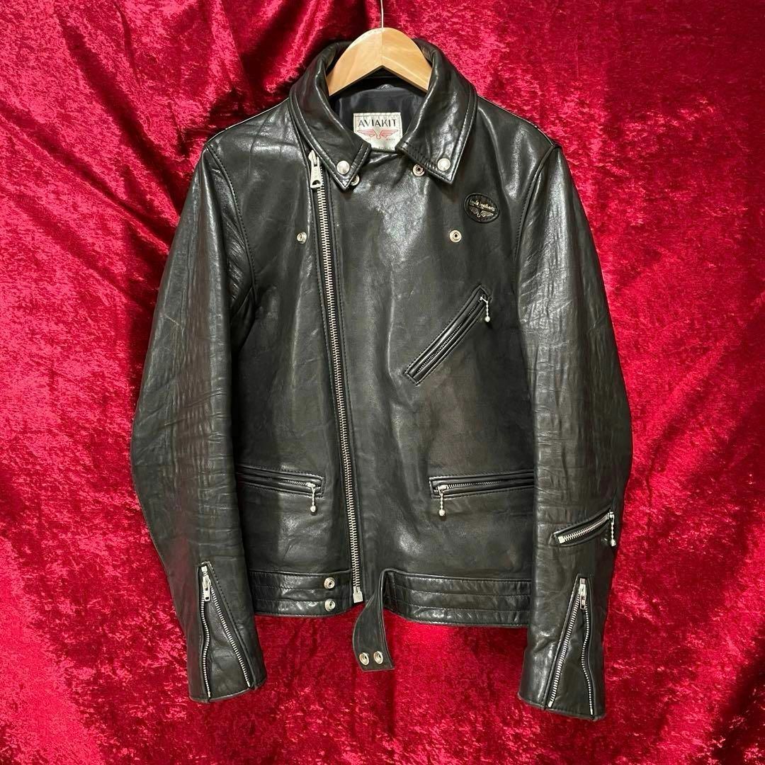 Lewis Leathers(ルイスレザー)の【美品】ルイスレザー　441T サイクロン　タイトフィット　38 シープスキン メンズのジャケット/アウター(ライダースジャケット)の商品写真