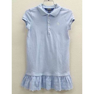 ラルフローレン(Ralph Lauren)の▽ラルフローレン/Ralph Lauren▽120cm位 半袖ポロワンピース ブルー【中古】子供服 キッズ kids 女の子 夏 616032 onepi(ワンピース)