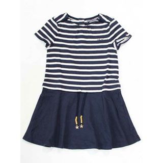 トミーヒルフィガー(TOMMY HILFIGER)の☆トミーヒルフィガー/TOMMY HILFIGER☆104cm 半袖ワンピース 紺×白 【中古】子供服 キッズ kids 女の子 夏 035032 onepi(ワンピース)