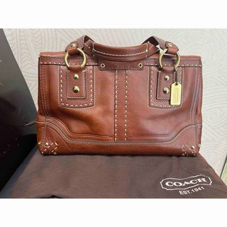 コーチ(COACH)の★コーチ★ハンプトンズ★ハンドバッグ★サッチェル★フリンジ★レザー★ブラウン(ハンドバッグ)