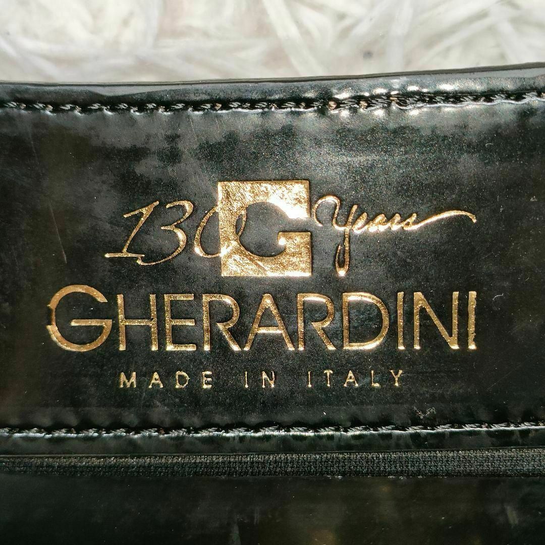 GHERARDINI(ゲラルディーニ)のゲラルディーニ ハンドバッグ 総柄 ベージュ パープル バッグ柄 30周年記念 レディースのバッグ(ハンドバッグ)の商品写真